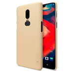 Чехол Nillkin Hard case для OnePlus 6 (золотистый, пластиковый)