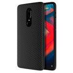 Чехол Nillkin Synthetic fiber для OnePlus 6 (черный, карбон)