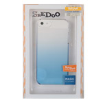 Чехол Seedoo Rainbow case для Apple iPhone 5 (голубой, пластиковый)