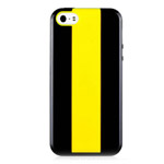 Чехол Momax iCase MX для Apple iPhone 5 (черный/желтый, пластиковый)