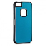 Чехол Momax Feel&Touch Case для Apple iPhone 5 (синий, металический)