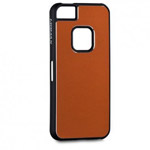 Чехол Momax Feel&Touch Case для Apple iPhone 5 (оранжевый, металический)