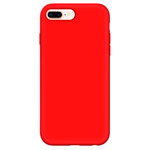 Чехол Yotrix LiquidSilicone для Apple iPhone 8 plus (красный, гелевый)