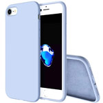 Чехол Yotrix LiquidSilicone для Apple iPhone 8 (голубой, гелевый)