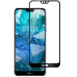 Защитное стекло Yotrix 3D Pro Glass Protector для Nokia 7.1 (черное)