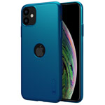 Чехол Nillkin Hard case для Apple iPhone 11 (синий, с отверстием, пластиковый)