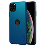 Чехол Nillkin Hard case для Apple iPhone 11 pro max (синий, с отверстием, пластиковый)