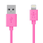 USB-кабель Belkin Charge/Sync Cable для Apple iPhone 5/iPad 4/iPad mini/iPod touch 5/iPod nano 7 (розовый, Lightning)