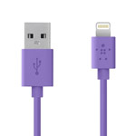 USB-кабель Belkin Charge/Sync Cable для Apple iPhone 5/iPad 4/iPad mini/iPod touch 5/iPod nano 7 (фиолетовый, Lightning)