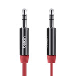 AUX-кабель Belkin Flat Aux 3' cable (красный, 0,9 м, разъемы 3.5 мм)