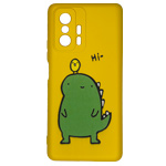 Чехол Yotrix ArtCase для Xiaomi 11T/11T pro (Hi Dino Yellow, гелевый)