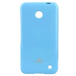 Чехол Mercury Goospery Jelly Case для Nokia Lumia 630 (голубой, гелевый)