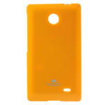 Чехол Mercury Goospery Jelly Case для Nokia X (оранжевый, гелевый)