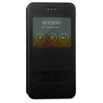 Чехол Seedoo Mag Window case для Apple iPhone 6 (черный, кожаный)