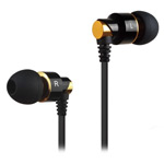 Наушники ipipoo stereo earphone iP-A400Hi (черный/золотистый, пульт/микрофон, 20-20000 Гц, 9 мм)