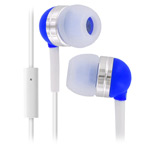 Наушники Wallytech Superior Earphones WHF-065 (синие, пульт/микрофон, 6-23000 Гц, 10 мм)