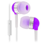 Наушники Wallytech Superior Earphones WHF-065 (фиолетовые, пульт/микрофон, 6-23000 Гц, 10 мм)