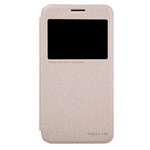 Чехол Nillkin Sparkle Leather Case для Samsung Galaxy Grand Max SM-G720 (золотистый, винилискожа)