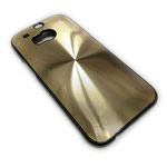 Чехол Yotrix MetalCase Round для HTC new One (HTC M8) (золотистый, алюминиевый)