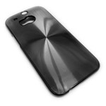 Чехол Yotrix MetalCase Round для HTC new One (HTC M8) (серый, алюминиевый)