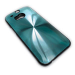 Чехол Yotrix MetalCase Round для HTC new One (HTC M8) (голубой, алюминиевый)
