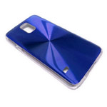 Чехол Yotrix MetalCase Round для Samsung Galaxy S5 SM-G900 (синий, алюминиевый)