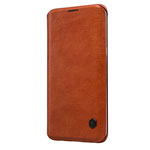 Чехол Nillkin Qin leather case для Samsung Galaxy S6 edge plus SM-G928 (коричневый, кожаный)