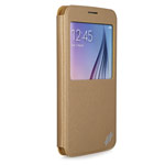 Чехол X-doria Dash Folio View для Samsung Galaxy S6 SM-G920 (золотистый, кожаный)