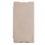 Чехол Nillkin Sparkle Leather Case для Sony Xperia Z5 premium (золотистый, винилискожа)