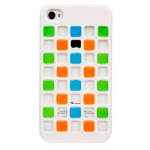 Чехол X-doria Cubit Case для Apple iPhone 4/4S (белый/мозайка)