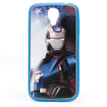 Чехол Disney Iron Man 3 series case для Samsung Galaxy S4 i9500 (синий, пластиковый)