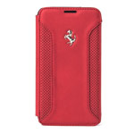 Чехол Ferrari F-12 Flapcase Booktype для Samsung Galaxy S5 SM-G900 (красный, кожаный)