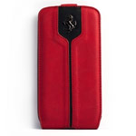 Чехол Ferrari Montecarlo Flapcase для Samsung Galaxy S4 i9500 (красный, кожаный)