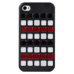 Чехол X-doria Cubit Case для Apple iPhone 4/4S (черный/мозайка)
