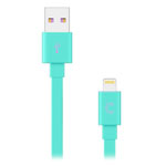 USB-кабель candywirez flat lightning сable (голубой, 1.5 м, Lightning, MFi)