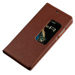 Чехол Yotrix FlipView case для Huawei P8 (коричневый, кожаный)