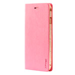 Чехол RGBMIX X-Fitted Bling Flip для Apple iPhone 6/6S (малиновый, кожаный)