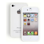 Чехол X-doria Dual Color Bumper для Apple iPhone 4/4S (прозрачный/белый)