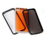 Чехол X-doria Scene Case для Apple iPhone 4/4S (серый/оранжевый)