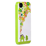 Чехол X-doria Dream Works Case для Apple iPhone 4/4S (с рисунком, Green Land)