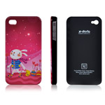 Чехол X-doria IMD Series Case для Apple iPhone 4S (с рисунком, Happy Rabbit)