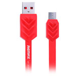 USB-кабель Remax Fishbone Data Cable (microUSB, 1 м, плоский, красный)