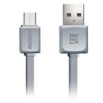 USB-кабель Remax Fleet Data Cable (microUSB, 1 м, плоский, серый)