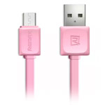 USB-кабель Remax Fleet Data Cable (microUSB, 1 м, плоский, розовый)