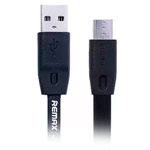 USB-кабель Remax Full Speed Data Cable (microUSB, 1.5 м, плоский, черный)