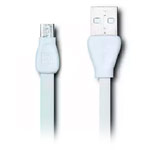 USB-кабель Remax Martin Data Cable (microUSB, 1 м, плоский, белый)