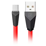 USB-кабель Remax Aliens Data Cable (microUSB, 1 м, плоский, черный/красный)