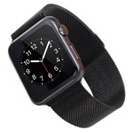 Ремешок для часов Synapse Milanese Loop для Apple Watch (42/44/45 мм, черный, стальной)