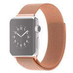 Ремешок для часов Synapse Milanese Loop для Apple Watch (38/40/41 мм, розово-золотистый, стальной)