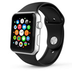 Ремешок для часов Synapse Sport Band для Apple Watch (38 мм, черный, силиконовый)